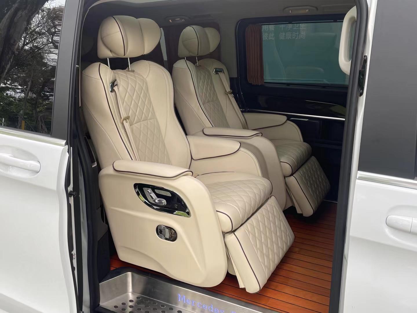 新款奔驰V260白义骏版实拍,华贵商务范,9AT+4悬挂,