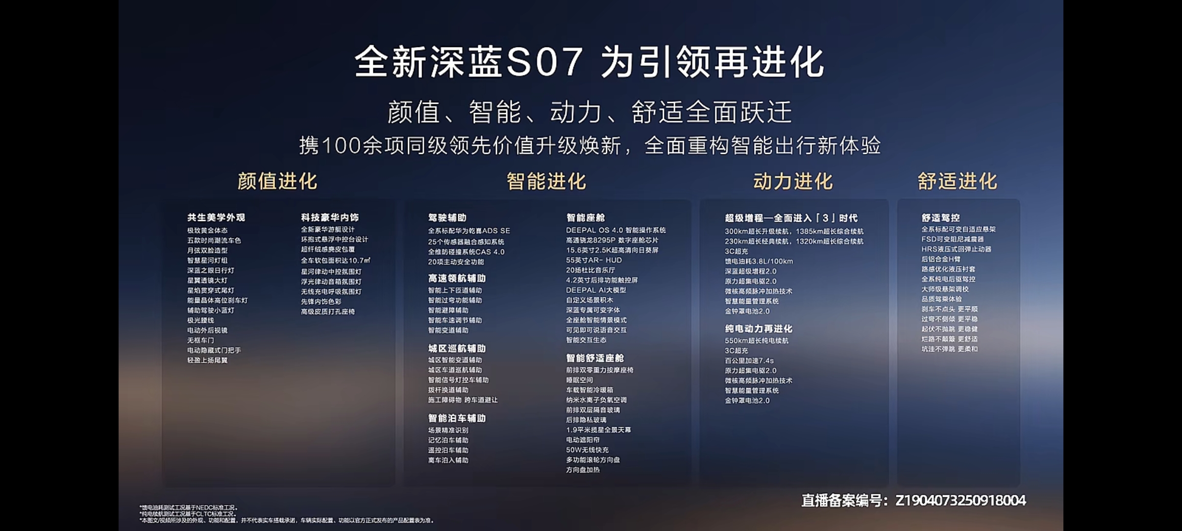 新款深蓝S07上市 售价为15.69-17.39万